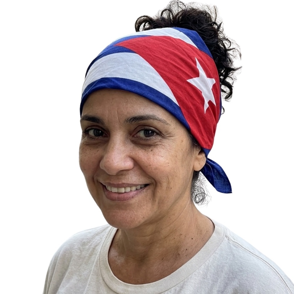 Cuban Flag Cotton Bandana